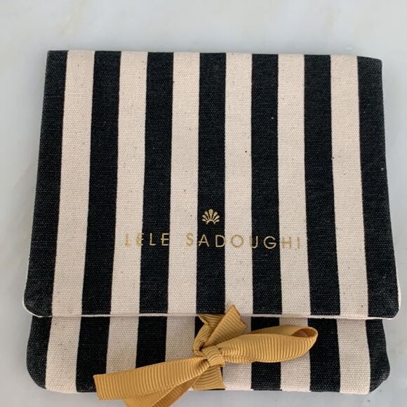 Lele Sadoughi Broadway Hoop Earrings, Hand-Swirled Acetate - Picture 5 of 8